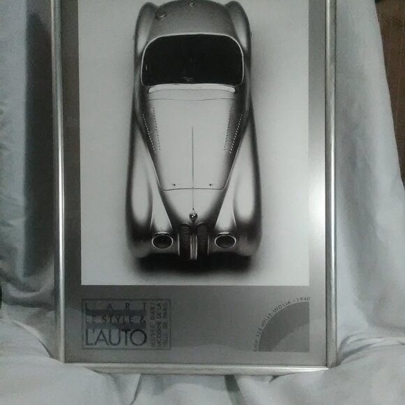 BMW Mille Miglia 1940 professional framed poster - Picture 3 of 16